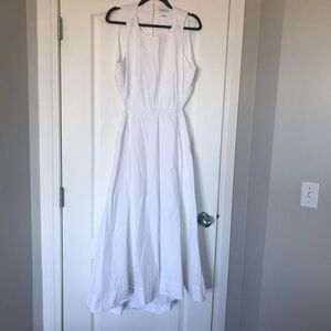 Aritzia Babaton 100% cotton Poplin Cella Elegant White Dress